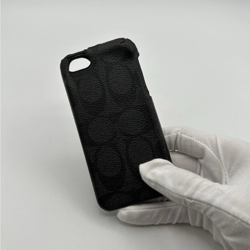 Coach Black Textured Phone Case